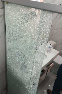 Película de segurança para box em ação