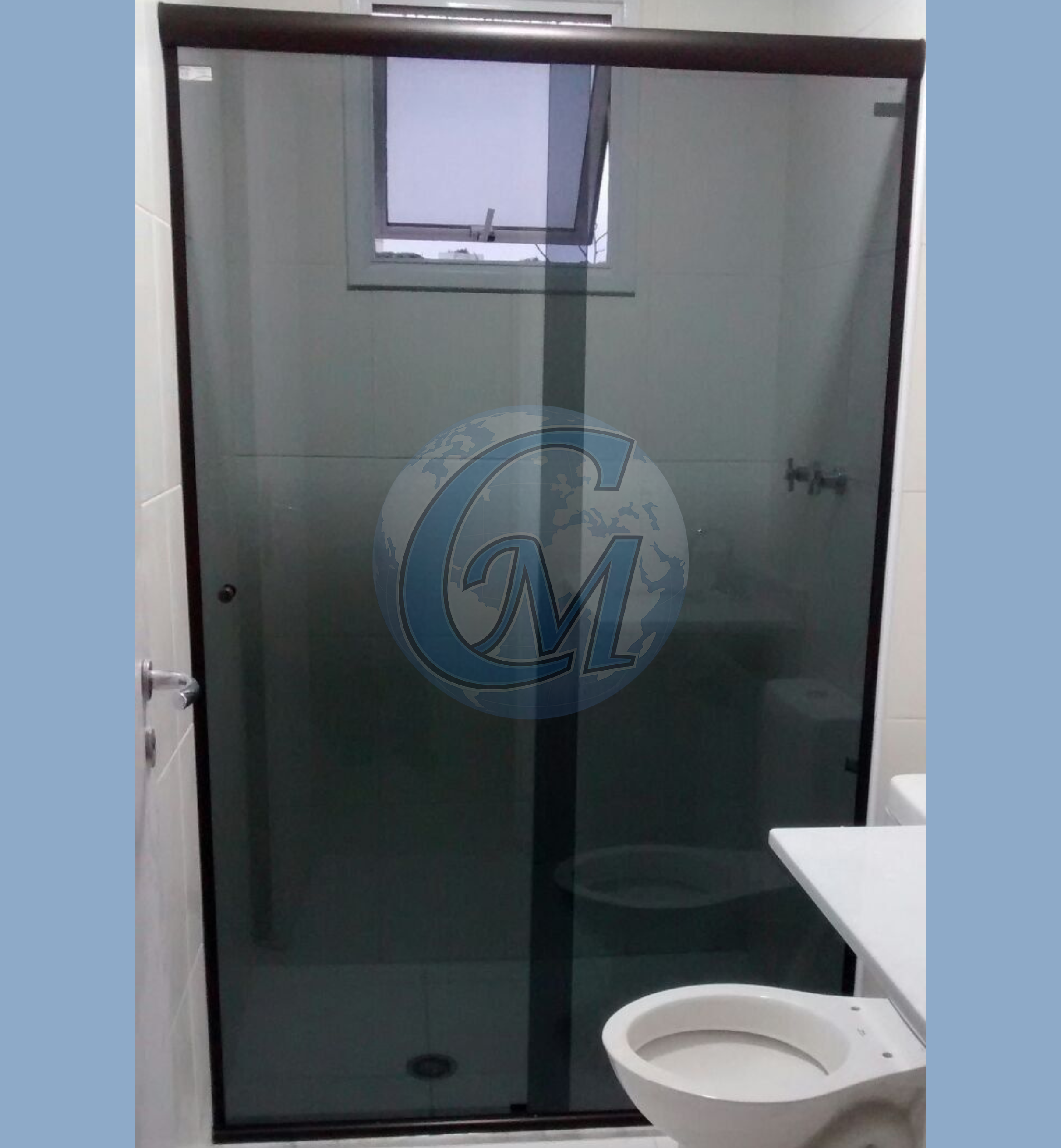 🚿 BOX FRONTAL DE VIDRO TEMPERADO